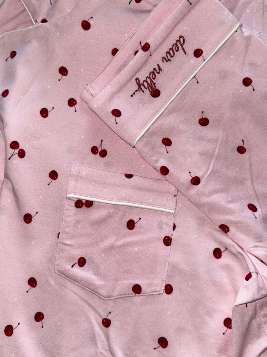 Cherry girl pyjamas