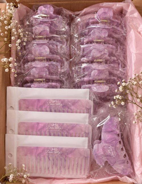 Claw clips & comb set